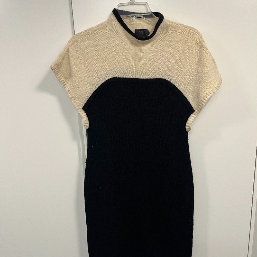 Banana Republic BR Black Label 100% Cashmere Colorblock Sweater Dress